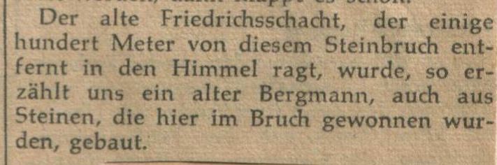 Zeitungsausschnitt: Archiv W. Dickten