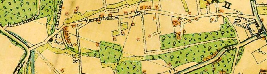 Der erste Bochumer Stadtplan für Stiepel mit der Varenholtstraße nach der Eingemeindung 1929
