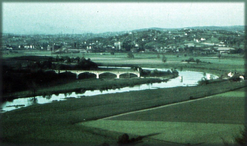 Spuren des Zweiten Weltkriegs: die Reste der im April 1945 zerstörten Kemnader Brücke