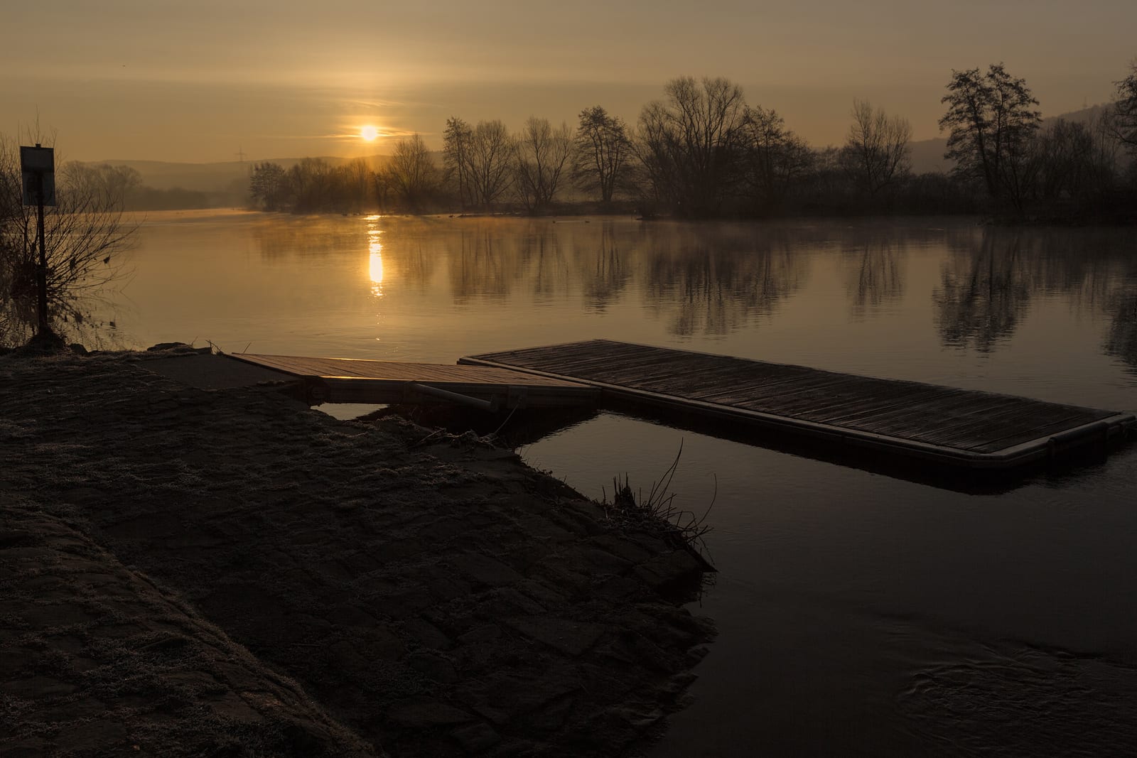 Bootssteg an der Ruhr