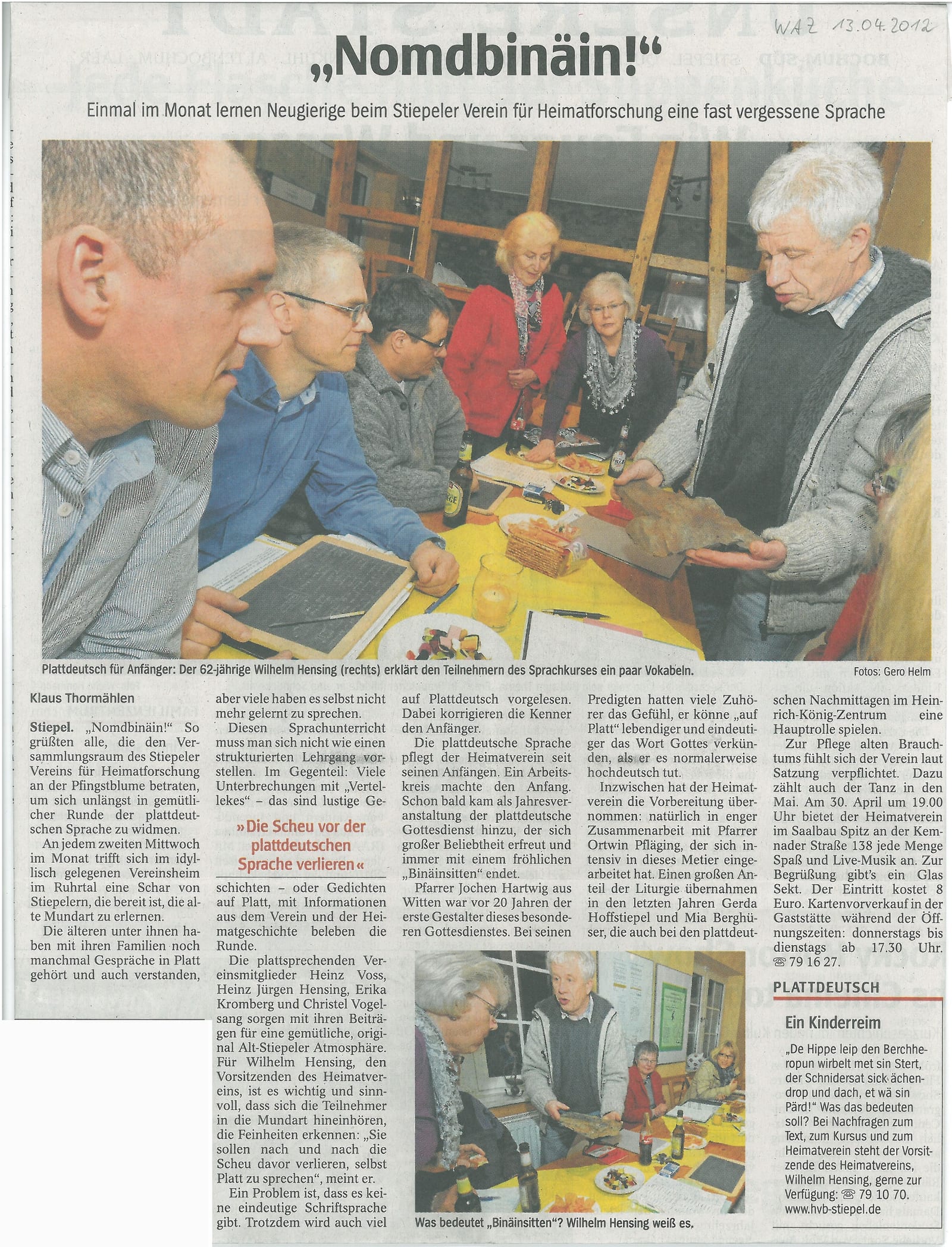 waz-plattdeutsch-pressespiegel