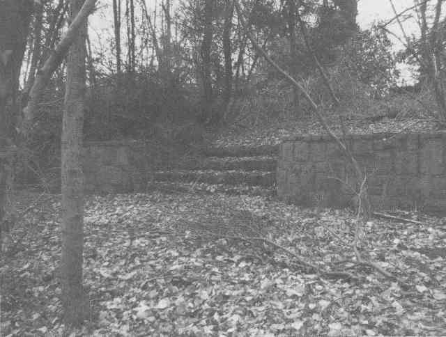 Katholischer Friedhof Stiepel, Treppenanlage, Zustand 1986