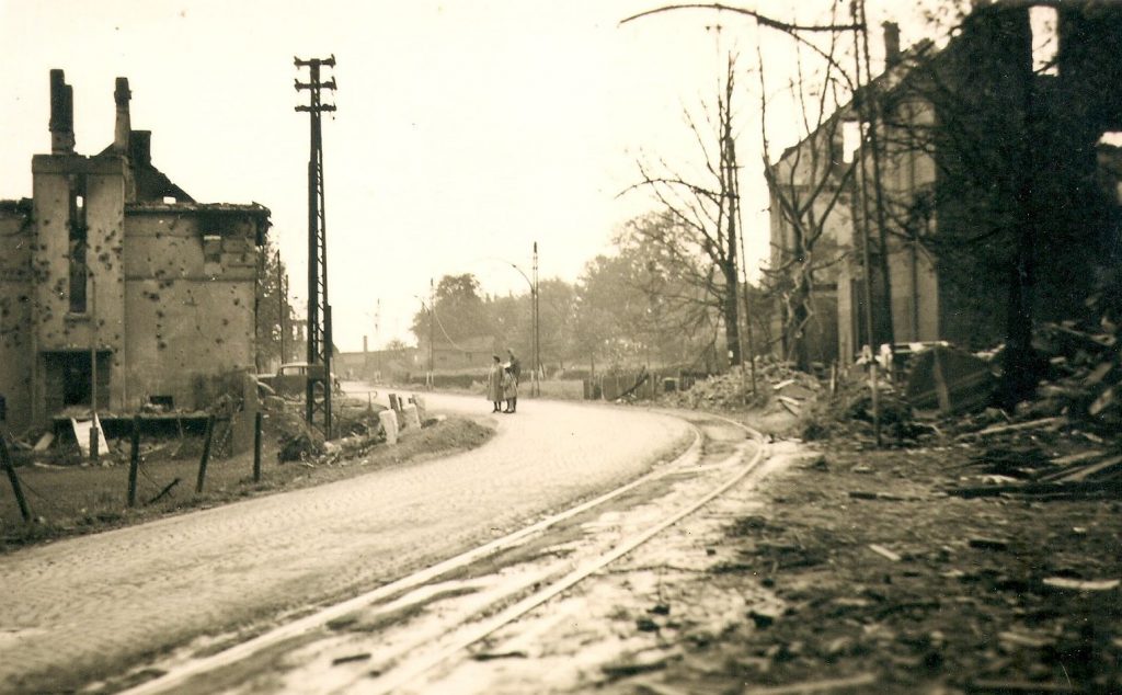 Kemnader Straße, kurz vor der Krockhausstraße, Blick nach Norden, Mai 1943
