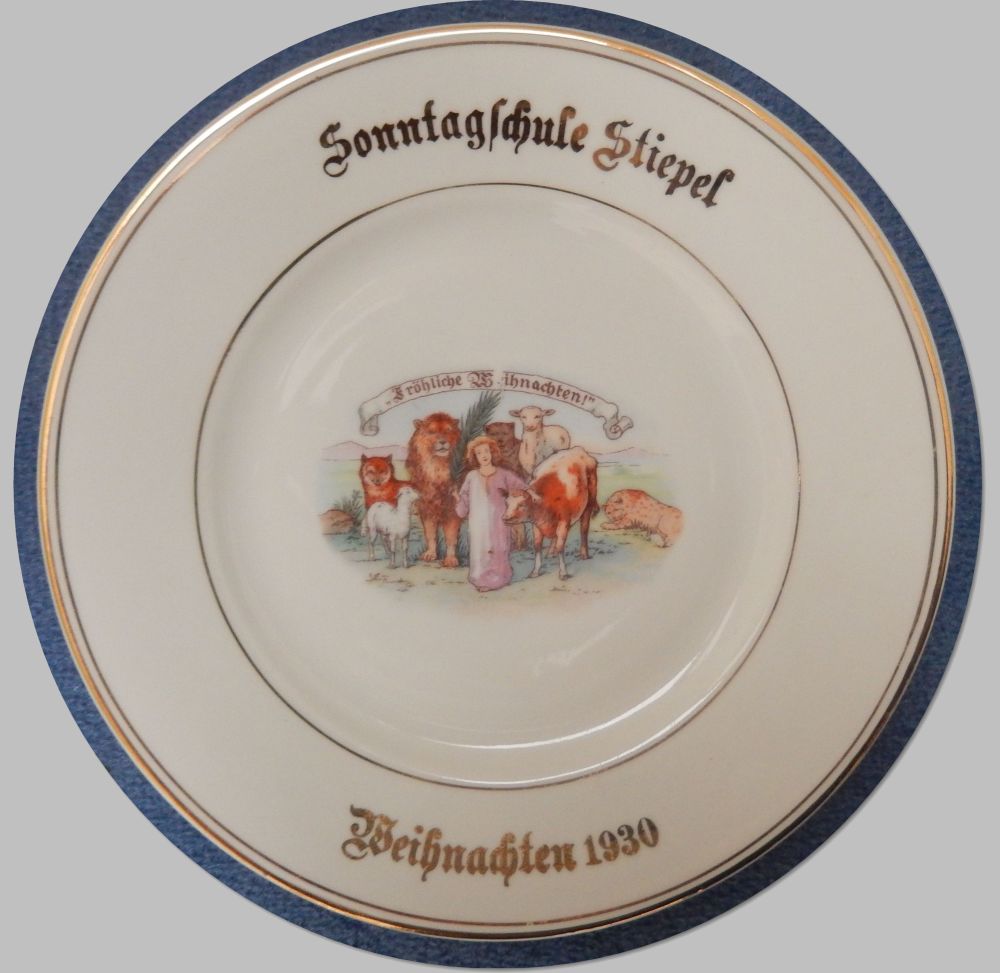 Weihnachtsteller der Sonntagschule Stiepel