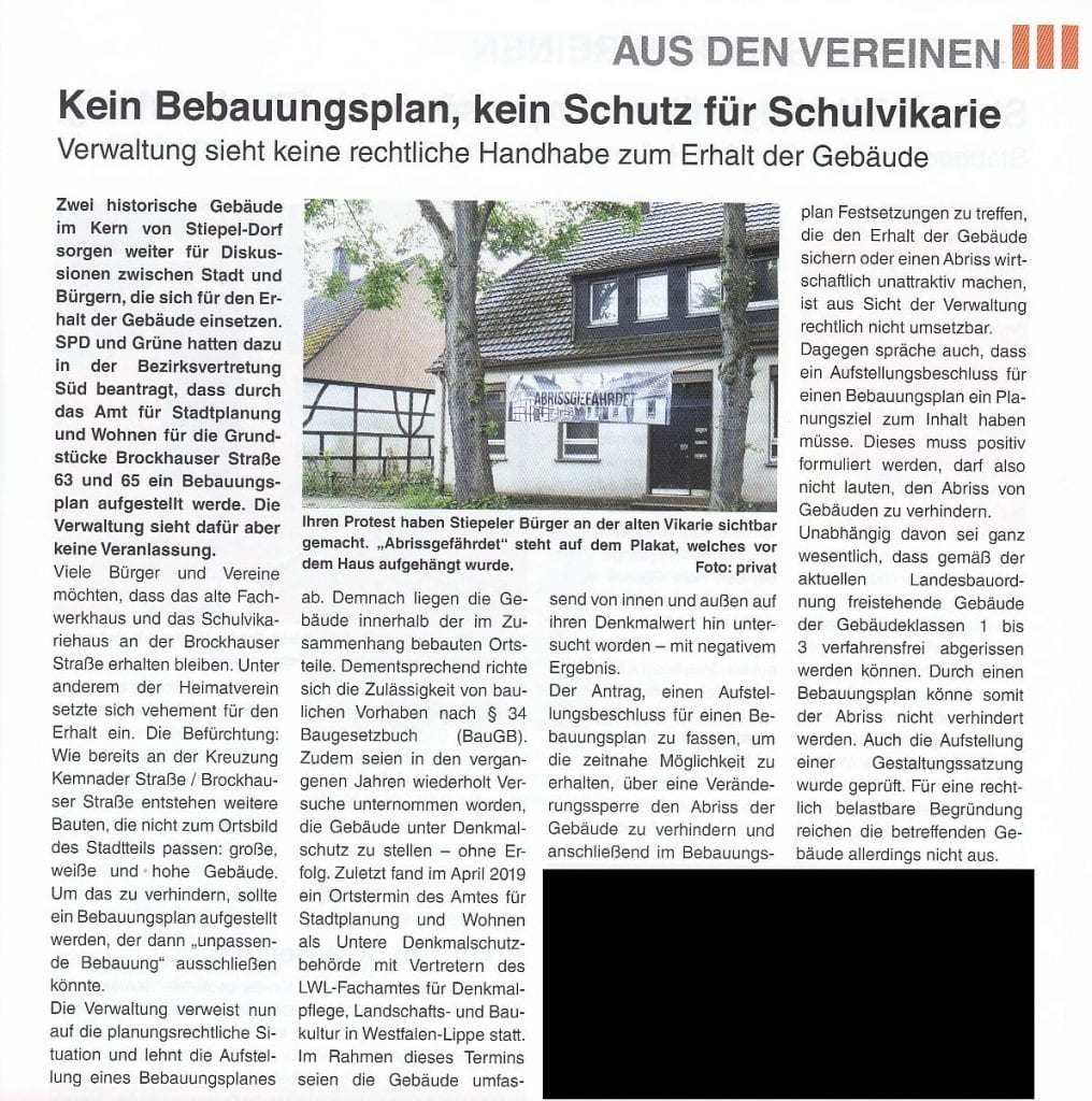 Stiepeler Bote Juli 2021